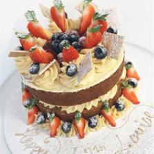 Birthday Cake - Caramel Sponge and Berries